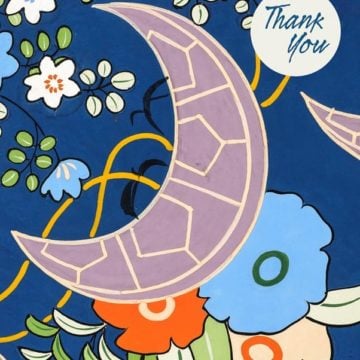 Pomegranate Japanese Decorative Design Thank You Notes 8
