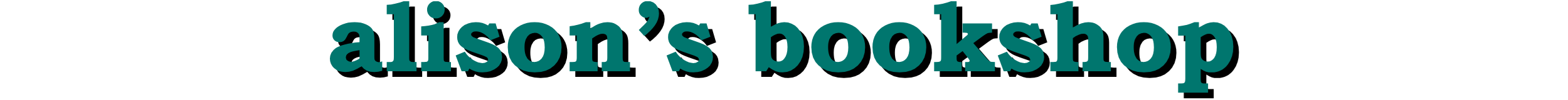 alison's bookshop